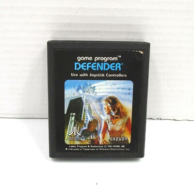 Vintage Atari 2600 Defender Video Game Cartridge (A)
