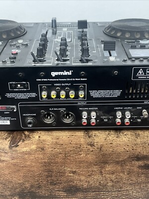 Gemini CDM-3700G Professional Dual CD Mixing Console Karaoke For