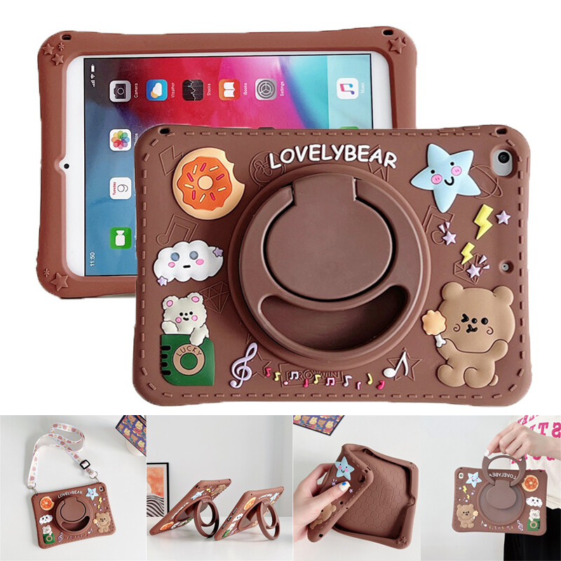 For Samsung Galaxy Tab A A7 A8 S6 Lite Cartoon Cover Kids Silicon