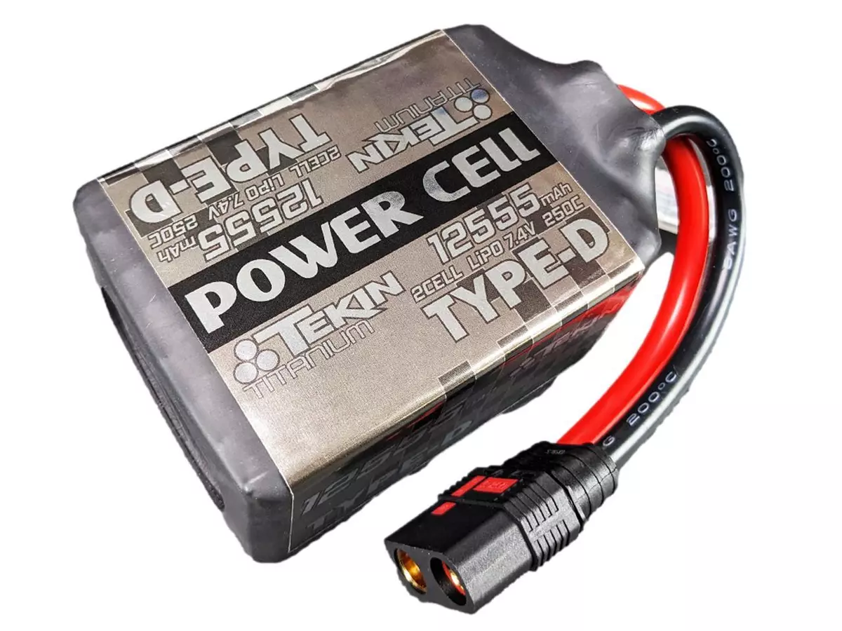 Tekin Titanium POWER CELL 2s 12,55mah 250C Drag Racing Lipo Battery TT1699