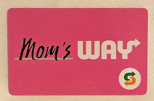 Subway Restaurant Eat Fresh Mom's Way Pink Background 2024 Gift Card - 第 1/1 張圖片