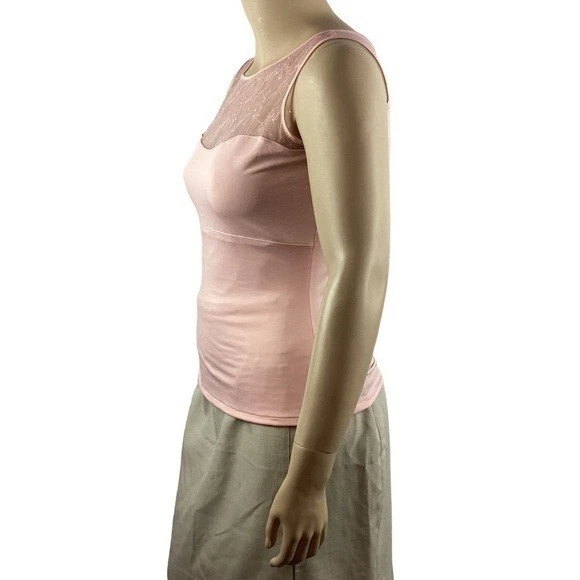 Blusa modeladora de renda Spanx Hide & Sleek tamanho 1X rosa - Imagem 4 de 4