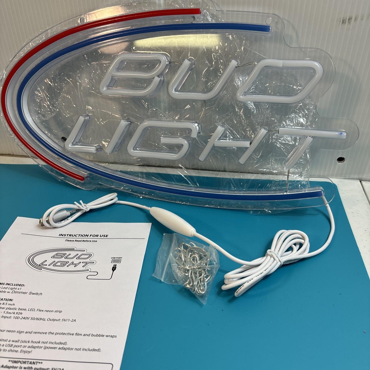 Bud Light 16” X 8.5” Oval LED Wall Sign 5V | eBay