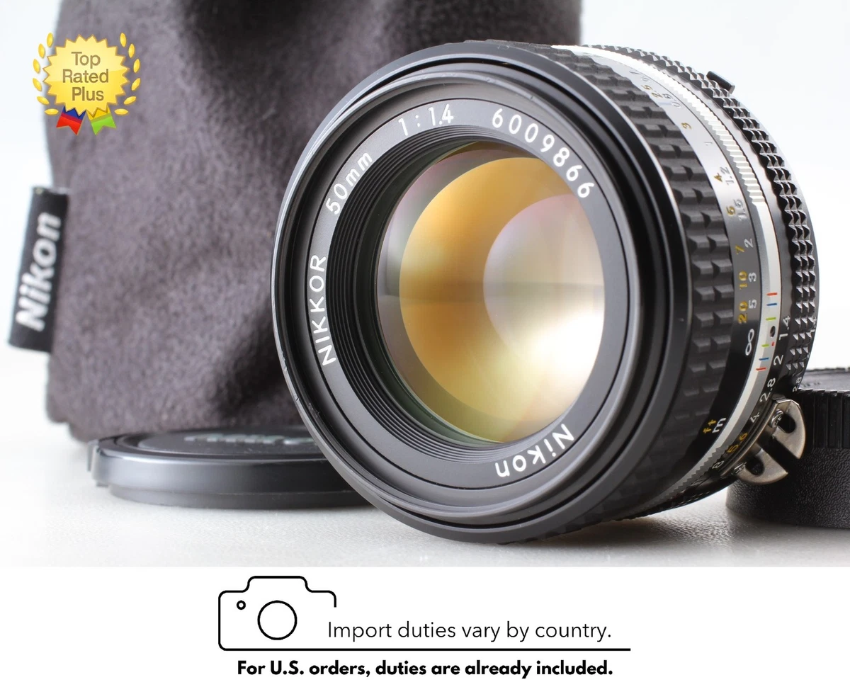 Preços baixos em Nikon AI-S 50mm f/1.4 lentes de câmera | eBay
