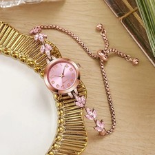 Elegant Women Luxury Rhinestone Bracelet Quartz Watch Ladies Gift