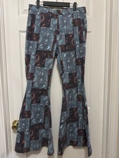 Rock  Roll Denim Bargain Bell 29x32 70  s Retro Hippie Bell Bottom Jeans EUC