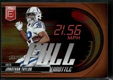 2025 Donruss Elite #10 Jonathan Taylor Full Throttle Orange #/199