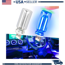 2pcs Usb Led Car Interior Lights Touch Dimmable Ambient Lighting Trucolor Blue 2pcs Usb Led Car Interior Lights Touch Dimmable Ambient Lighting Trucolor Blue