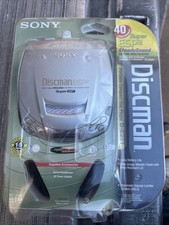 NEW VTG Sony Walkman Discman Super ESP2 Portable Music CD Player D-E251