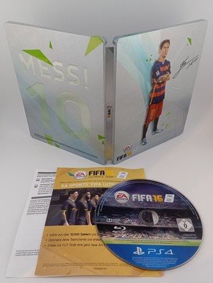 PS4 | FIFA 16 (2016) | Sony PlayStation 4 | mit Inlays | Steelbook Hülle