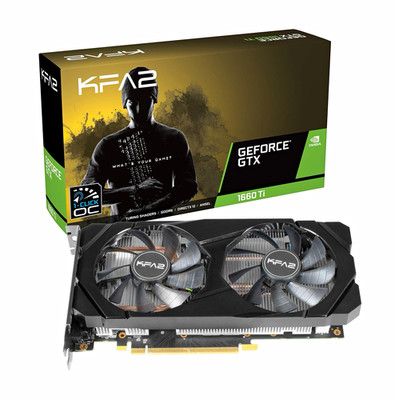 KFA2 NVIDIA GeForce GTX 1660 Ti OC Grafikkarte DisplayPort HDMI DVI-D 8-Pin