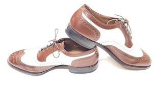 Allen Edmonds MCCLAIN Spectator Oxford 14 B Narrow Brown/Cream * add $15 Trees * Spectator Oxford - Brown - Char Last – Bridlen main image 4