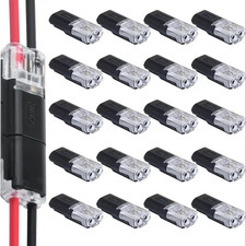 20/50/100 Pcs Double-Wire Plug-In Connector 2 Pin Led Light Strip Connectors