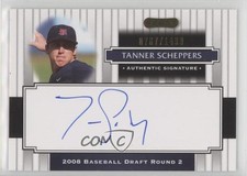 2008 Razor Signature Series 787/1499 Tanner Scheppers #148 Auto 7eo