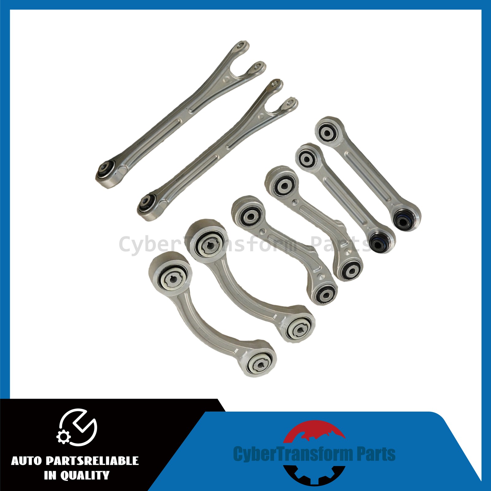 NEW 8PCS Fits Maserati Ghibli Quattroporte 14-16 Rear Suspension Control Arm Set