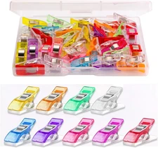Multipurpose Sewing Clips 30 Pcs Premium Quilting Accessories - Assorted Colors 