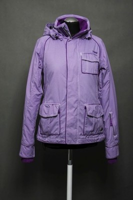 Protest Damen Jacke Winterjacke Gr. XS Lila kariert Skijacke Kapuze (19551)