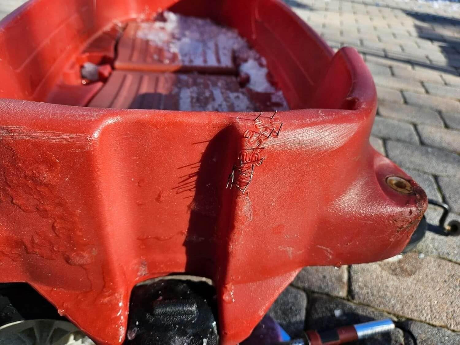 220W Plastic Welder Kit with 2000PCS Staples and Carry Case, Hot Stapler Bumper