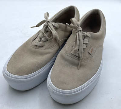 VANS Old Skool Off The Wall Unisex Platform Sneakers Sz W10 /M 8.5 Beige| Tan
