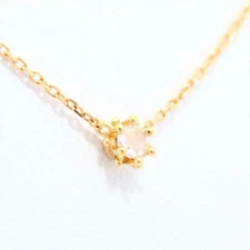 Agete Rose Cut Diamond Necklace K18 0.02ct