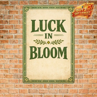 St. Patrick's Day Irish Blessing Creative Tin Metal Sign Home Decor