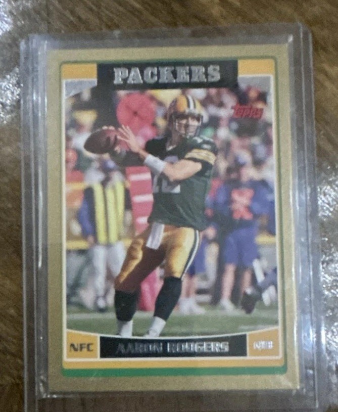 2006 Topps - Aaron Rodgers #84 Gold /2006. ⁉️Serial numbered ⁉️ 1496/2006