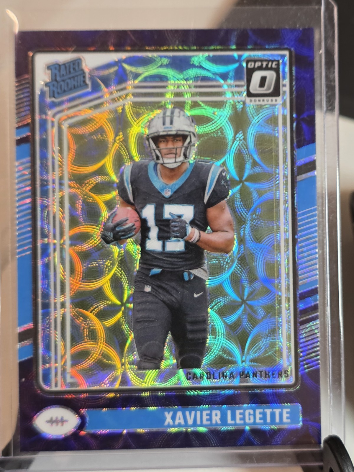 2024 Panini Donruss Optic - Rated Rookie Xavier Legette #299 Blue Scope Prizm