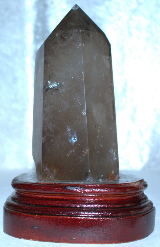 Smoky Quartz Tower w/Custom Stand 7.18"/1148 Grams