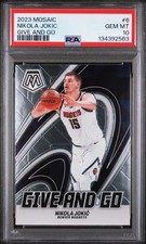 2023 PANINI MOSAIC GIVE & GO #6 NIKOLA JOKIC PSA 10