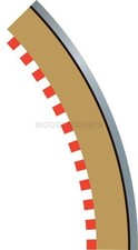Scalextric C8225 Inner Border 45  Radius 2 4 