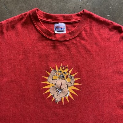 Vintage DJ Qbert Wave Twisters Shirt RARE Red Worm Movie Hip Hop Underground XL