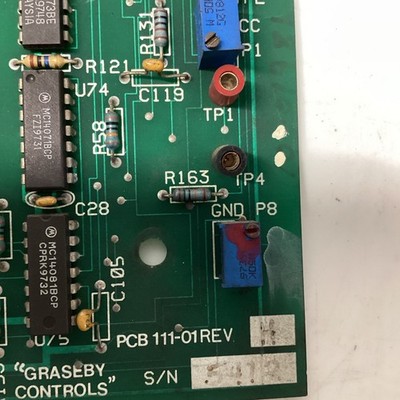 Graseby Controls PCB 111-01 Rev H Superstart Control Logic Board U-012
