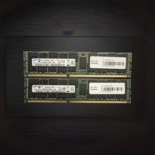 Samsung 32GB 2x16GB DDR3 RDIMM ECC Registered PC3L-12800R 240-Pin