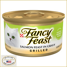 Purina Fancy Feast Grilled Wet Cat Food Salmon Feast in Gravy - 24x3oz