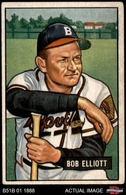 1951 Bowman #66 Bob Elliott Braves 4 - VG/EX