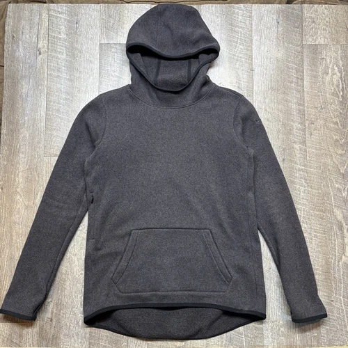 VETEMENTS Nike Hypernatural Therma Felpa con Cappuccio Pullover Morbido Grigio Donna Large 806981 032