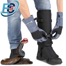 Snake Gaiters Waterproof Anti-Snake Guards Leather Reptile Pet Handling Gloves