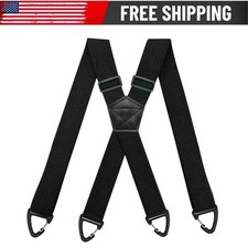 Heavy Duty Elastic Suspenders for Men Trouser Pants Braces Strap Work Belt