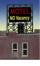 Miller Engineering 338975 N/Z Motel Flashing Neon Rooftop Billboard Small