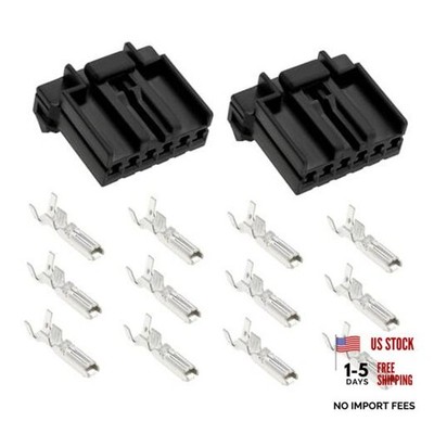 2 Sets Connector Plug Socket 6 Wire Multilock Male Plug Connector Crimp