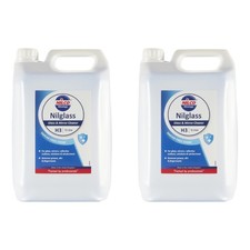 Nilco Nilglass Glass & Mirror Cleaner - 5L x2 Treatment 10 Litres Ready To Use