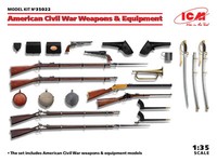 Icm 1/35 Kit Actionfigur Militari Us Civil War Weapons Equipment Modellino
