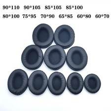 New Replacement Oval Ear Pads For Headphones Covers Sponge Leather Foam Cushion