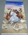 Timeless Treasures quilt-craft fabric WILD HORSES PANEL multi 2/3 yd (cd-3482)