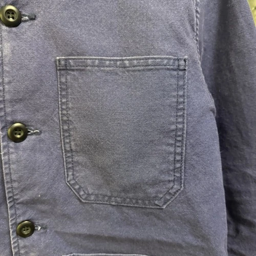 Imogene + Willie Jack Jacket French Blue Cotton Canvas Chore Coat Men’s XS USA image 9