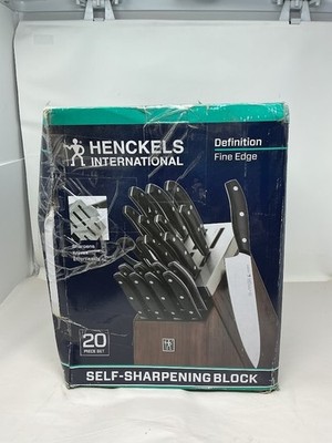 HENCKELS Definition 20-Piece Self-Sharpening Knife Block Set