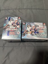 Lot of 2 2025 Topps Chrome NFL Value Blaster Box Sealed - In Hand