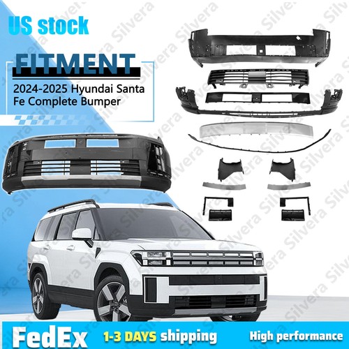 Fits 2024-2025 Hyundai Santa Fe Complete Bumper Cover Grille Kit 86512 ...