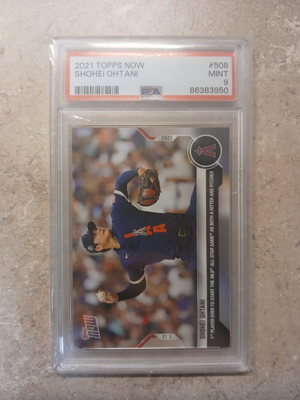 2021 Topps Now - Shohei Ohtani #508 PSA 9! Print Run: 16064