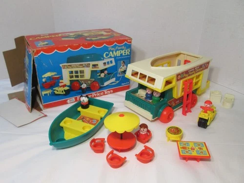 Vintage 1972 Fisher Price Play Family Camper #994 Complete with Box ~ READ